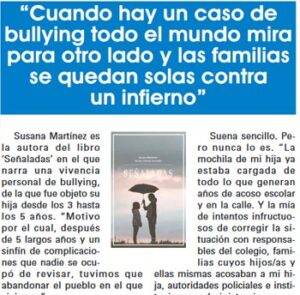 Entrevista sobre el acoso escolar a S. martinez que ha escrito un libro señaladas